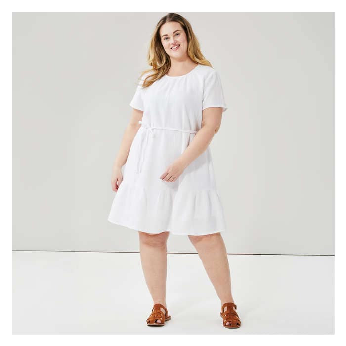 Women+ Cotton Gauze Mini Dress